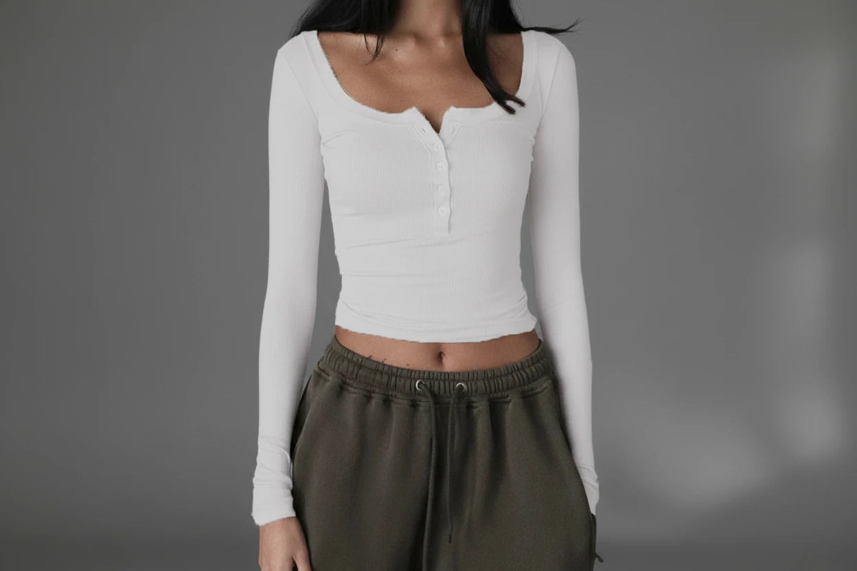 Long Sleeve Crop Top