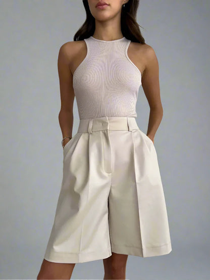 High Waist Wide Leg Shorts