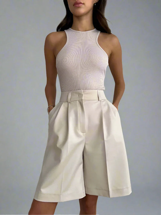 High Waist Wide Leg Shorts