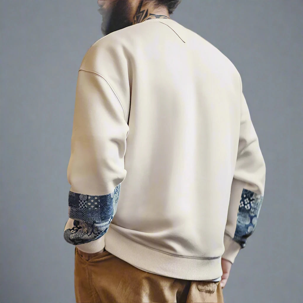 Patchwork Crew Neck