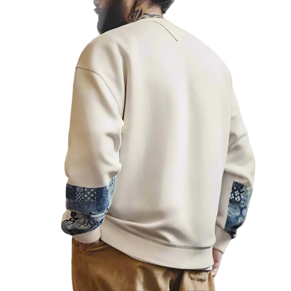 Patchwork Crew Neck