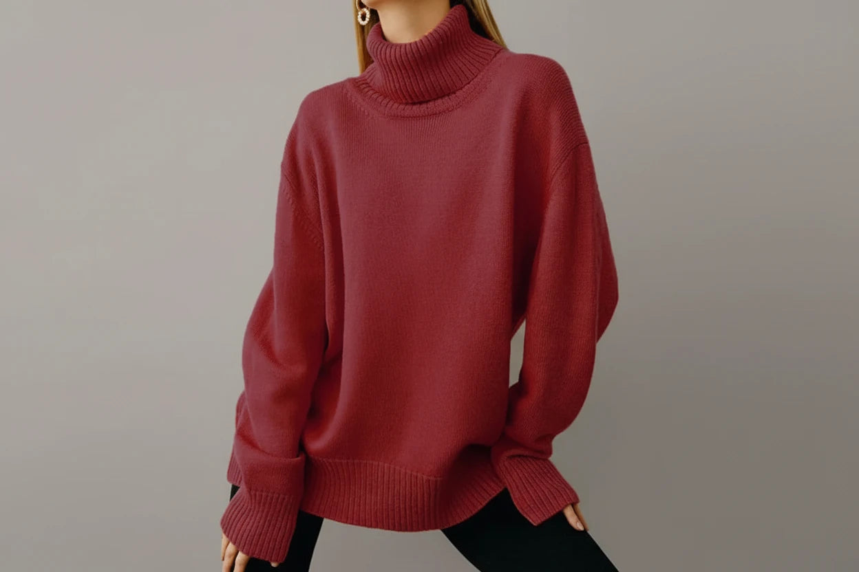 Women's Lightweight Turtleneck Sweater