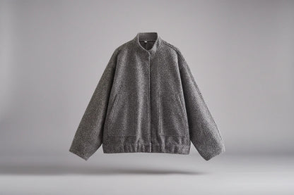 Oversized Vintage Bomber Jacket Coat