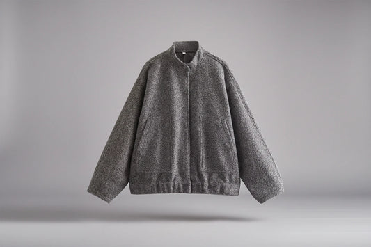 Oversized Vintage Bomber Jacket Coat