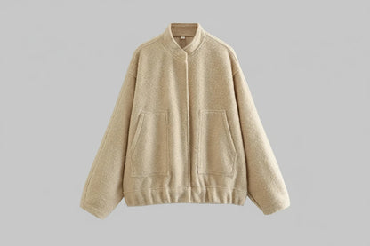 Oversized Vintage Bomber Jacket Coat