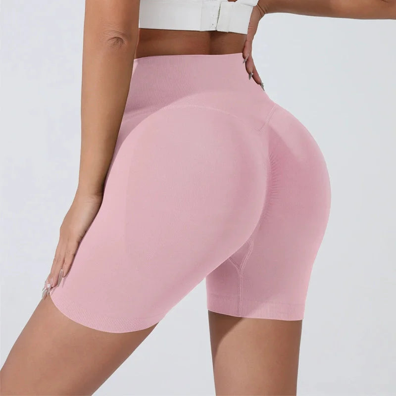Peach Hip Lifting Sports Shorts