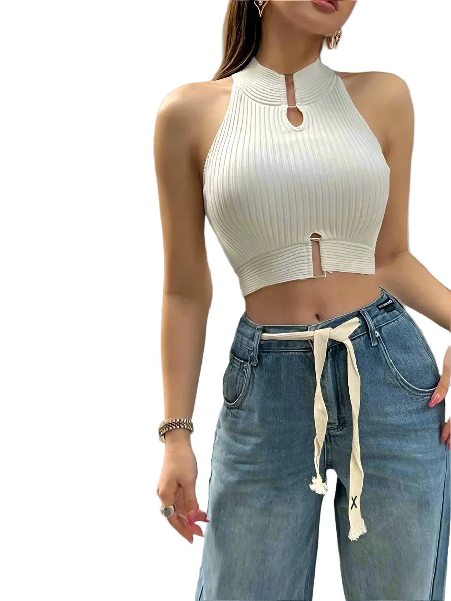 Street Sexy Halter Crop Top