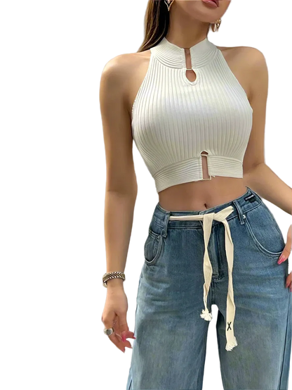 Street Sexy Halter Crop Top