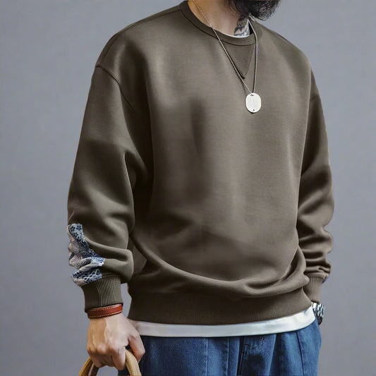 Patchwork Crew Neck