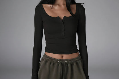 Long Sleeve Crop Top
