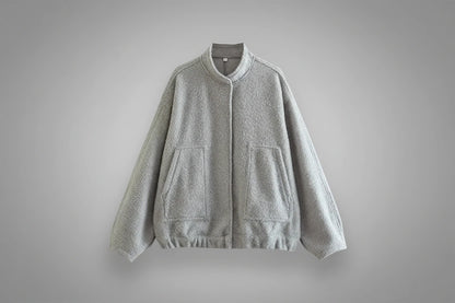 Oversized Vintage Bomber Jacket Coat