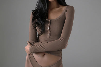 Long Sleeve Crop Top