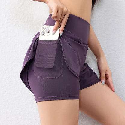 Yoga Shorts With Pockets