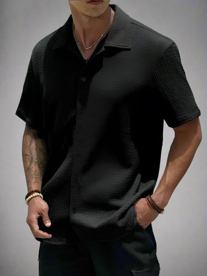 Summer Short Sleeve Button Up