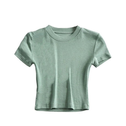 Short Sleeve Low-Turtleneck Top