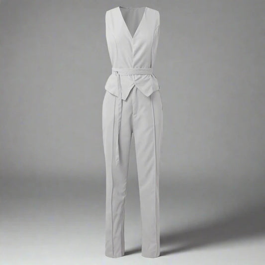 Fierce Women's Two Piece Vest Suit Set