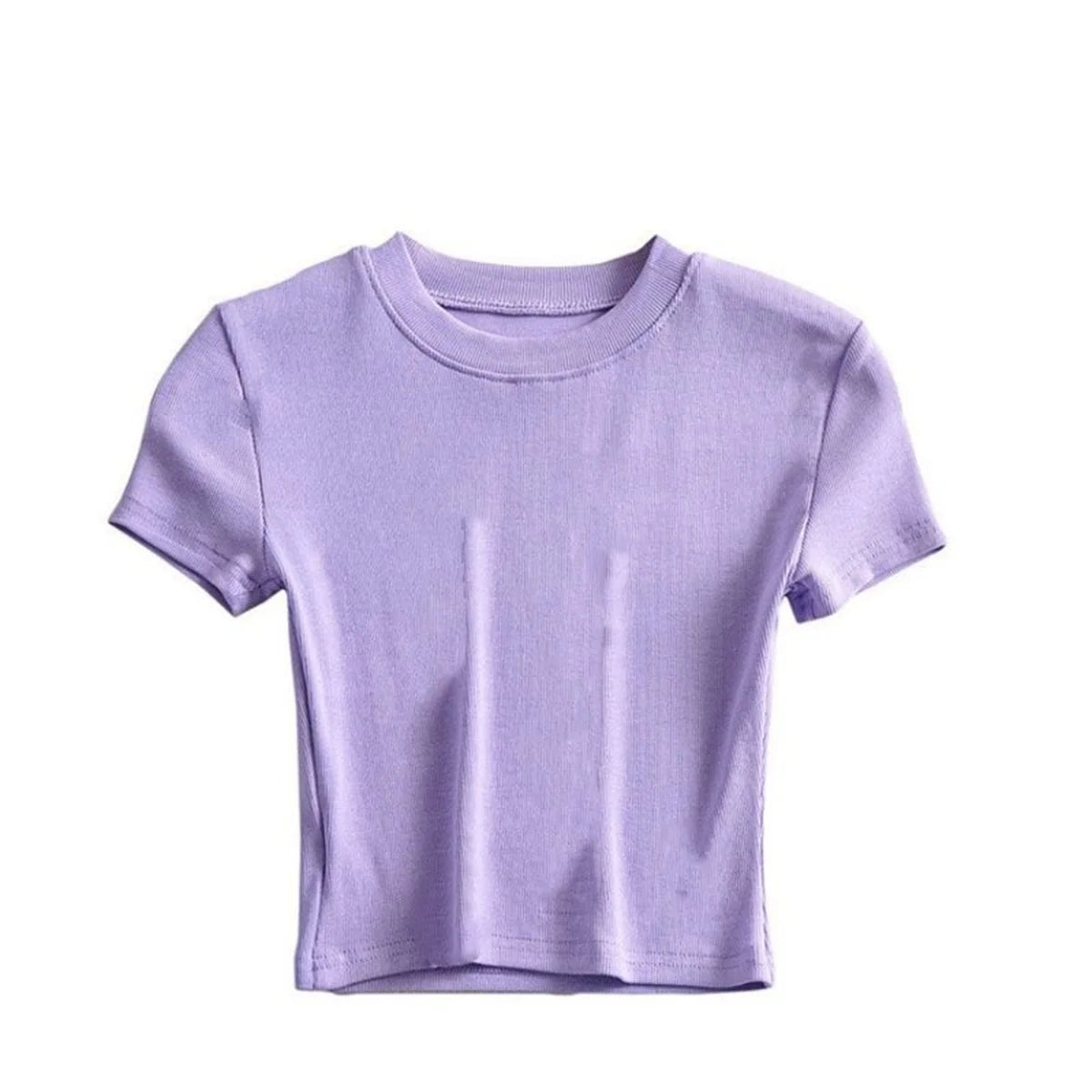 Short Sleeve Low-Turtleneck Top