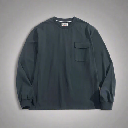 Vintage Suede Elbow Crew Neck