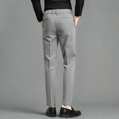 Plaid Pattern Formal Dress Pants