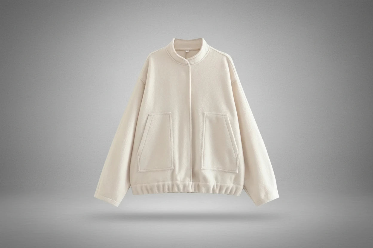 Oversized Vintage Bomber Jacket Coat