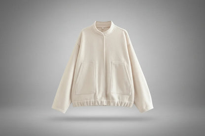 Oversized Vintage Bomber Jacket Coat