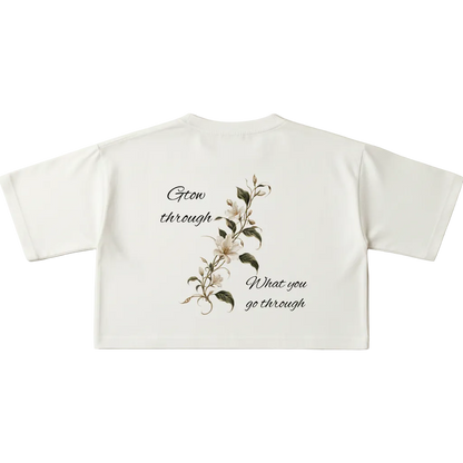 Flatlay Crop Top Back - Vintage White