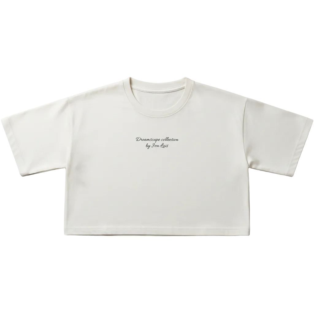Flatlay Crop Top - Vintage White