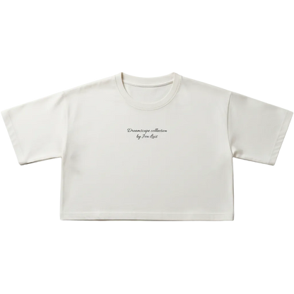 Flatlay Crop Top - Vintage White