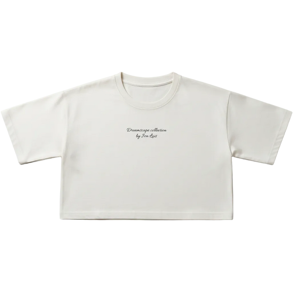 Flatlay Crop Top - Vintage White